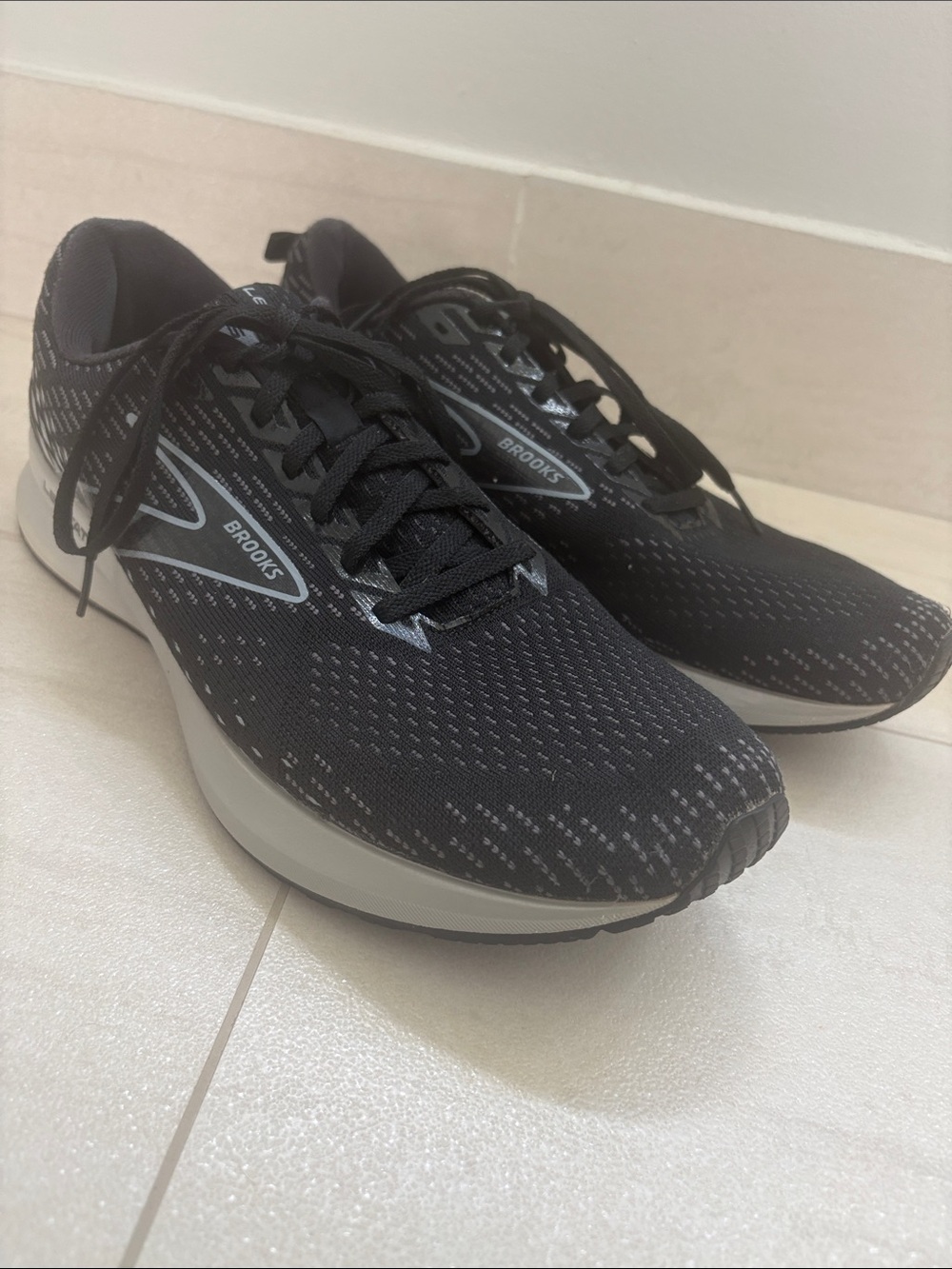 Brooks Black and Gray Performance Running Shoes